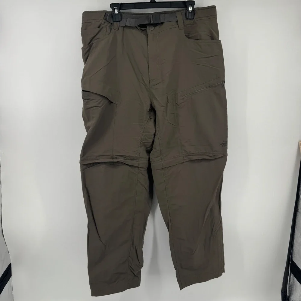 The North Face Paramount Peak II Convertible Hiking Pants Taupe Mens XL Short